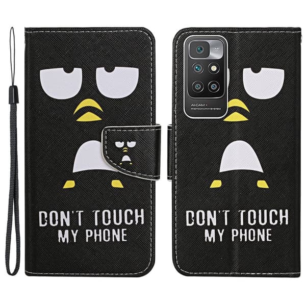 Wonderland Xiaomi Redmi 10 Prime / Redmi 10 Flip Etui - Pingvin Black