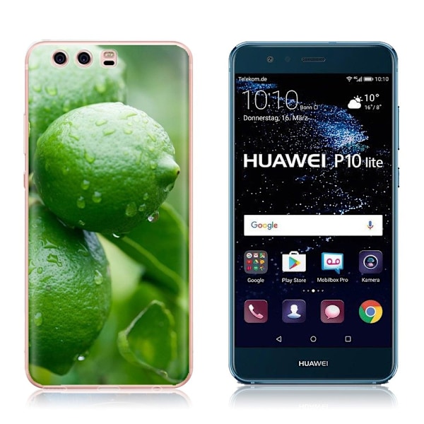 Huawei P10 Lite ruokateemainen suojakuori - Lime Green