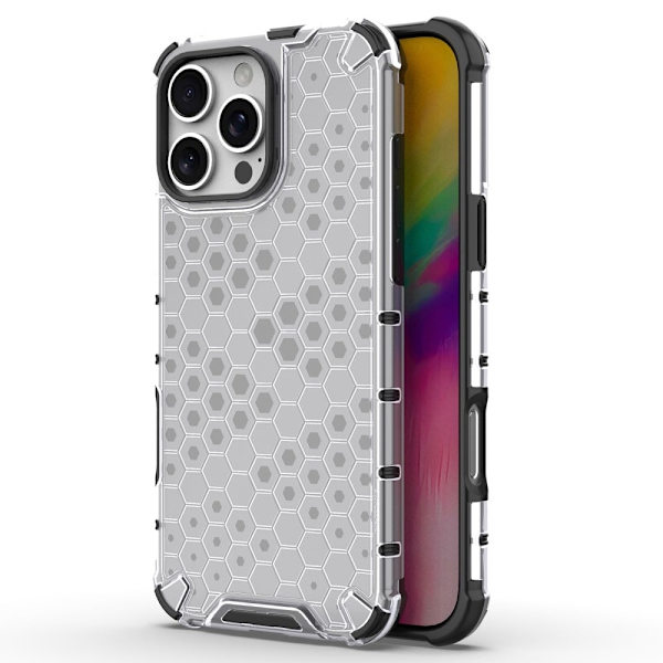 Bofink Honeycomb iPhone 16 Pro cover - Grå Silver grey