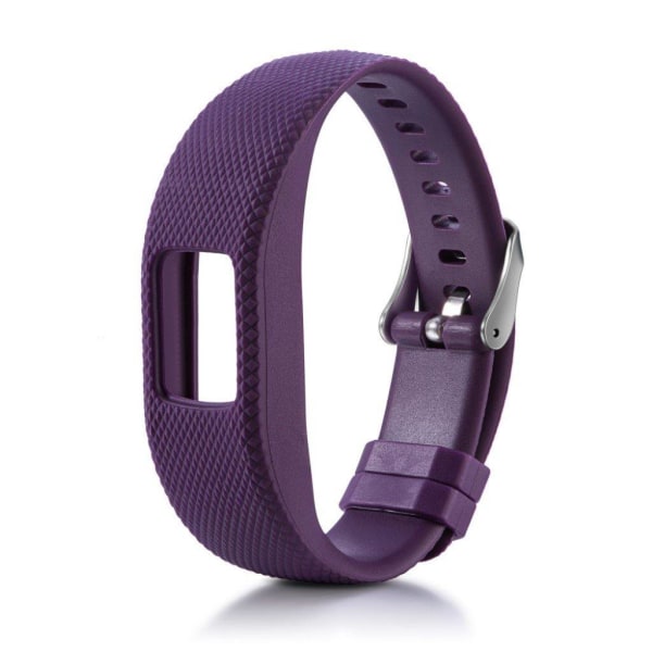 Garmin Vivofit 4 klockarmband träningsklocka i TPE och TPU material halkfri textur - Lila och storlek S Lila