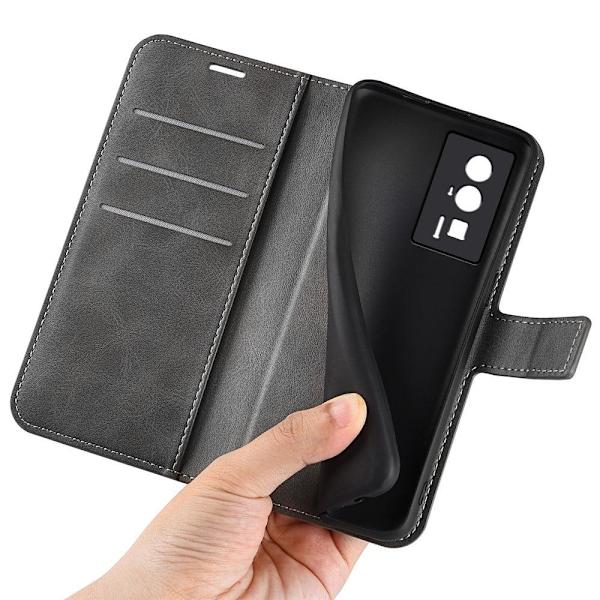 Lompakko Nahkakotelo For Xiaomi Redmi K60 / K60 Pro - Harmaa Silver grey