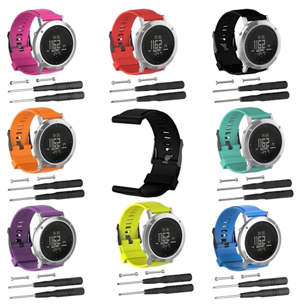 Suunto Essential silikone urrem - Sort Black