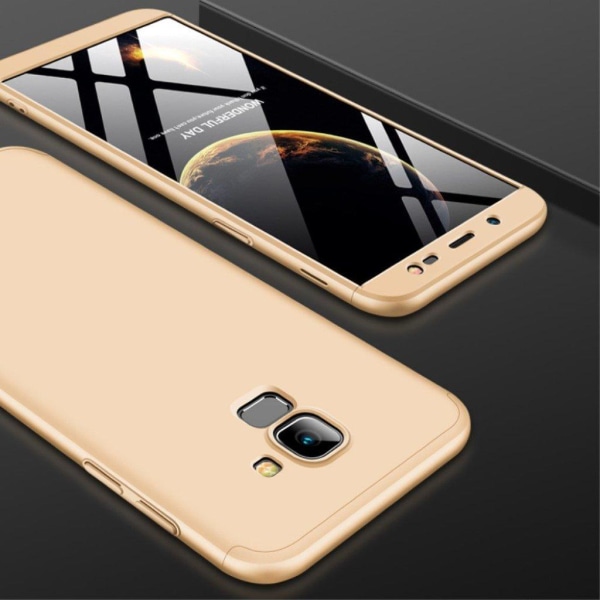 Samsung Galaxy J6 (2018) GKK Irrotettava 3-Palainen Kova Muovine Gold