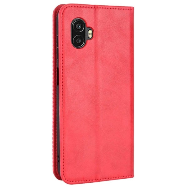 Bofink Vintage läder Samsung Galaxy Xcover 6 Pro fodral - Röd Röd