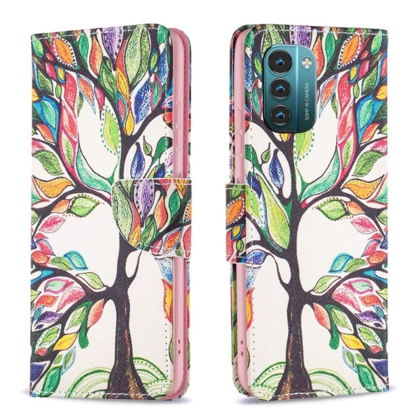 Wonderland Nokia G11 / G21 flip case - Life Tree Multicolor