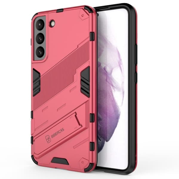 Stødsikkert hybridcover til Samsung Galaxy S22 Plus - Pink Pink