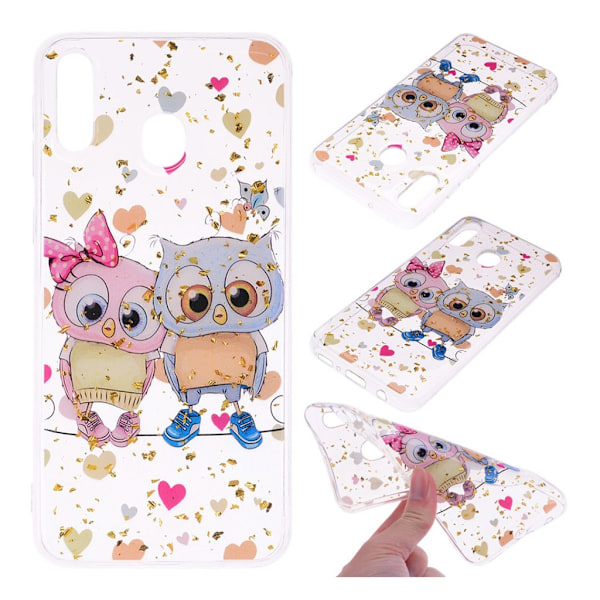 Deco Samsung Galaxy A40 cover - To Ugler Multicolor