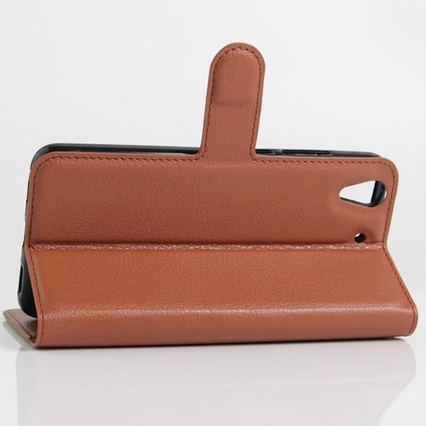 Stauning Huawei Y6 II Litsi Pintainen Nahkakotelo - Ruskea Brown