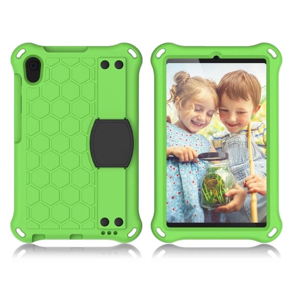 Huawei MediaPad M5 Lite 8 etui i honeycomb-stil - Grøn / Sort Green