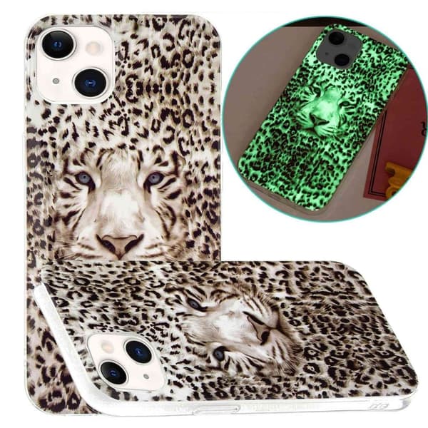 Deco iPhone 14 Etui - Leopard Tiger Brown