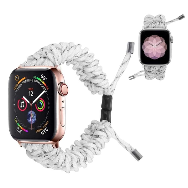 Apple Watch Series 6 / 5 40mm braided watch band - White Vit