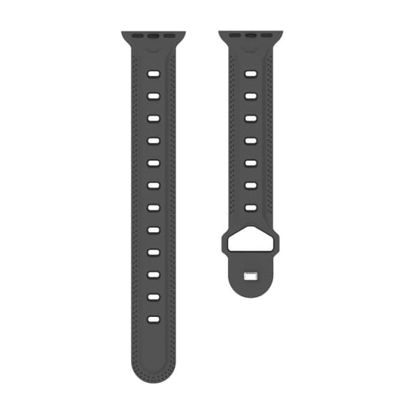 Apple Watch Series 4 40mm rhombus silikoninen kellonauha - Kaikki Mustaa Black