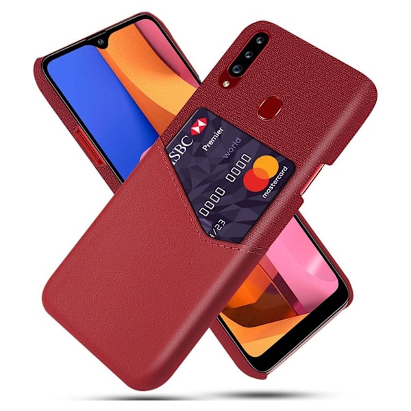Bofink Samsung Galaxy A20s Card kuoret - Punainen Red