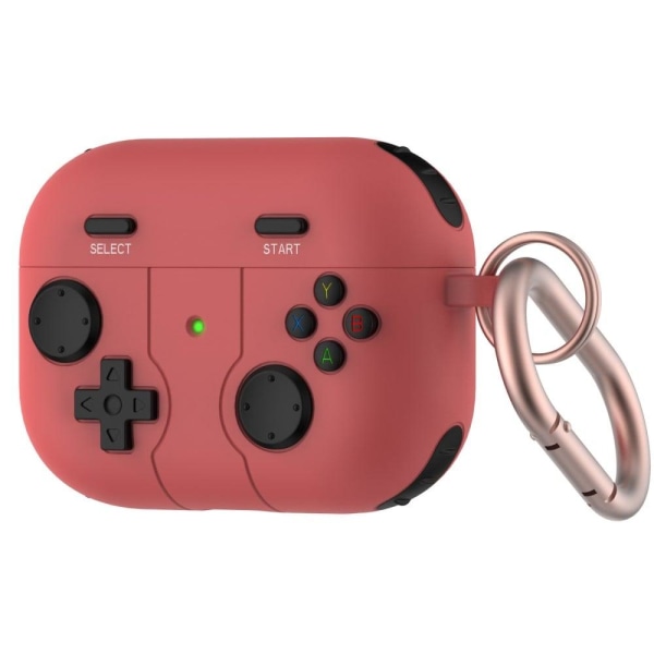 AirPods 3 gamepad style silicone case with keychain - Watermelon Röd