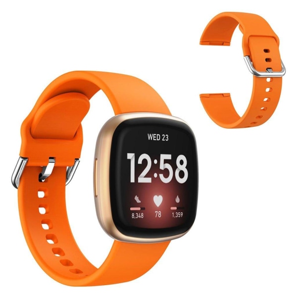 Fitbit Versa 3 simple silikon klockarmband - orange Orange