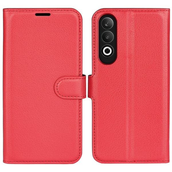 Classic OnePlus Nord CE4 / Oppo K12 flip etui - Rød Red