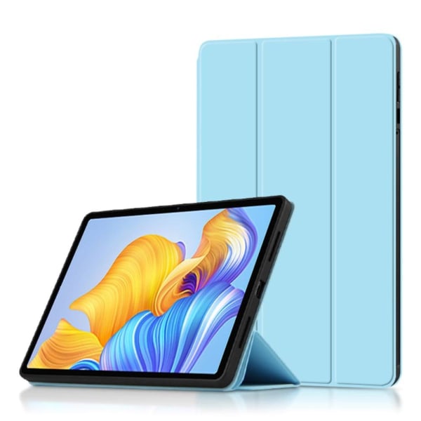 Tri-fold Leather Stand Case for Honor Pad 8 - Blue Blue