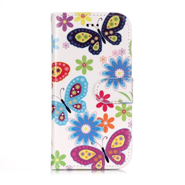 iPhone Xs Max kuviollinen synteetti nahkainen seisova lompakko s Multicolor