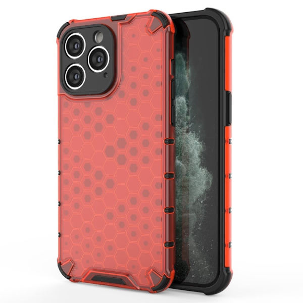 Bofink Honeycomb iPhone 15 Pro Suojakotelo - Punainen Red