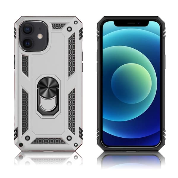 Bofink Combat iPhone 12 Mini skal - Silver/Grå Silvergrå