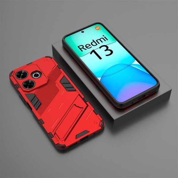 Stötsäkert Xiaomi Redmi 13 skal med modernt utseende - Röd Röd