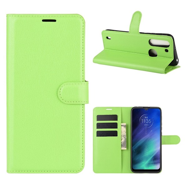 Classic Motorola One Fusion Flip Etui - Grøn Green