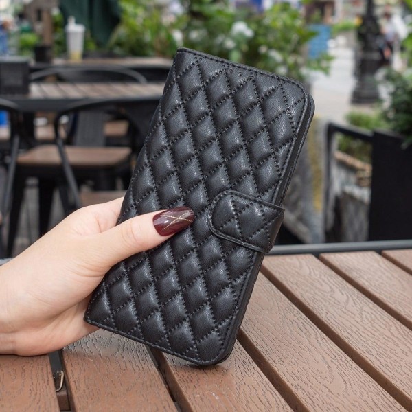 Matt Nokia X30 fodral med rombmönster - Svart Svart