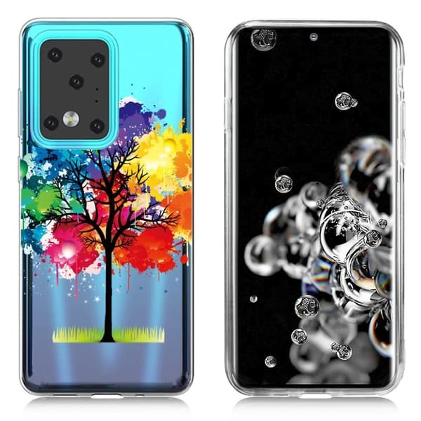 Deco Samsung Galaxy S20 Ultra cover - Farvet Træ Multicolor
