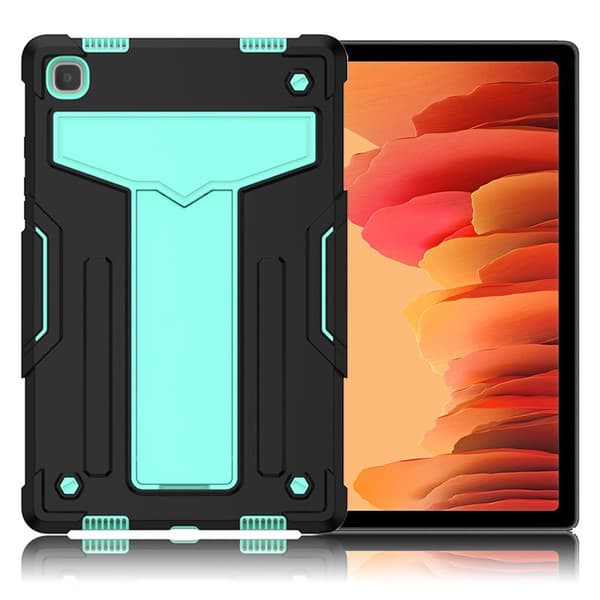 Samsung Galaxy Tab A7 10.4 (2020) stødsikker silikone etui - sort / cyan Black