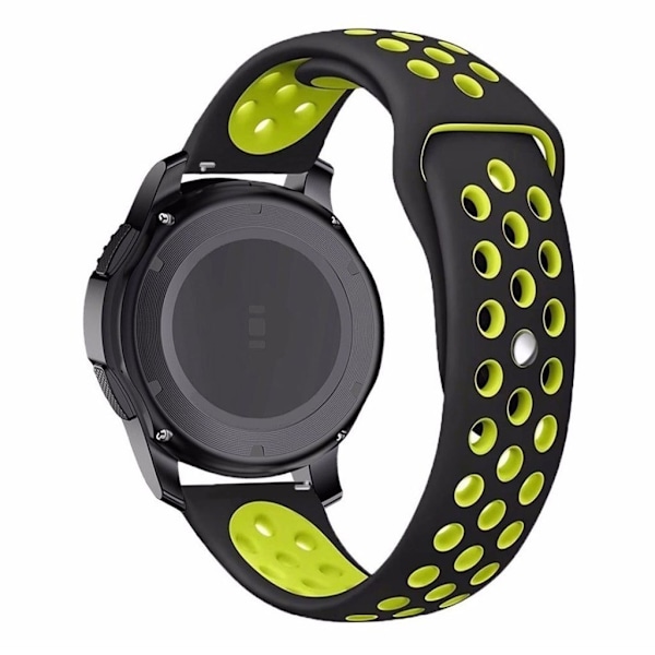Universel tofarvet design urrem - Sort / Gul Black