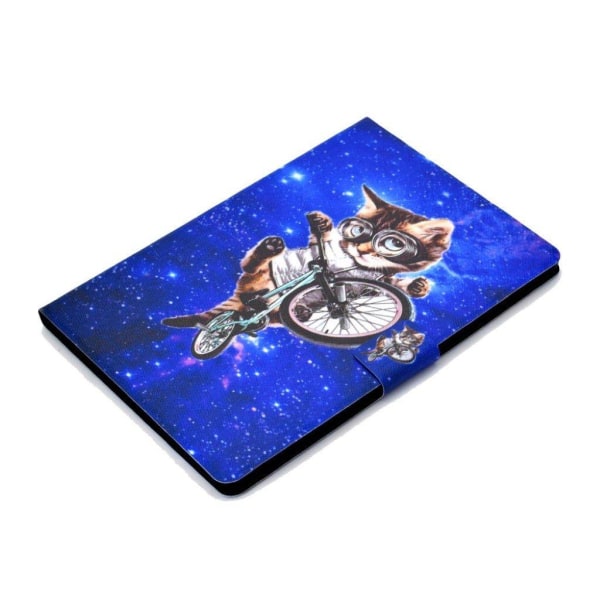 Lenovo Tab M10 pattern printing leather case - Cycling Cat multifärg