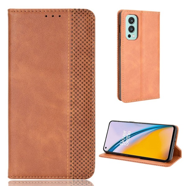 Bofink Vintage OnePlus Nord 2 5G Nahkakotelo - Ruskea Brown