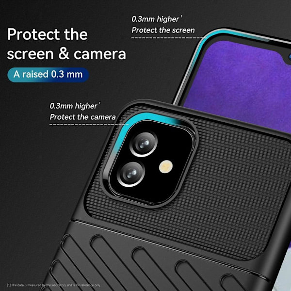 Thunder Samsung Galaxy A04e Suojakotelo - Musta Black
