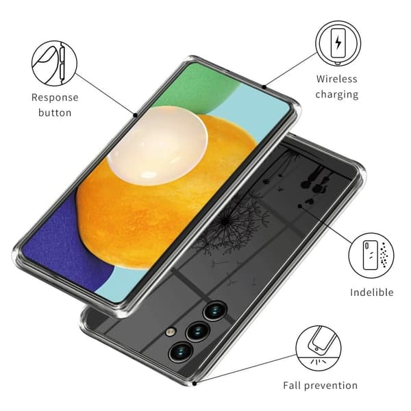 Deco Samsung Galaxy A24 4G Etui - Melkebøtte og Barn Black