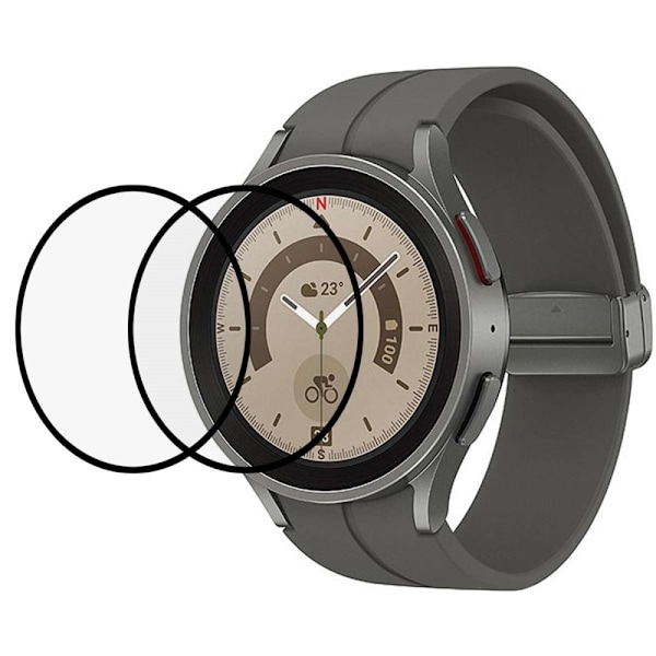 2Pcs Samsung Galaxy Watch 5 Pro HD skærmbeskyttelse Transparent