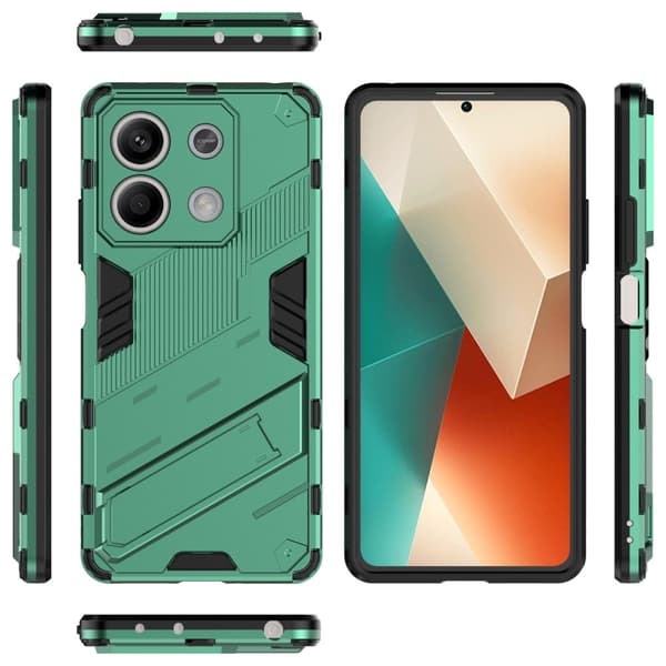 Iskunkestävä hybridisuoja modernilla kosketuksella Xiaomi Redmi Note 13 5G  - Vihreä Green
