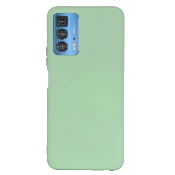Matt Motorola Edge 20 Pro skal av flytande silikon - Grön Grön