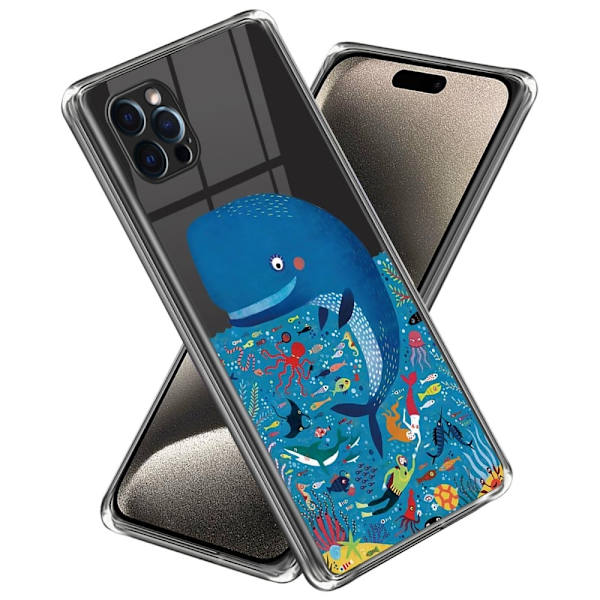 Deco iPhone 15 Pro Max cover - Hval Blue