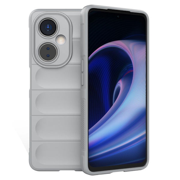 Blødt grebsformet cover til OnePlus Nord CE 3 Lite - Sølv/Grå Silver grey