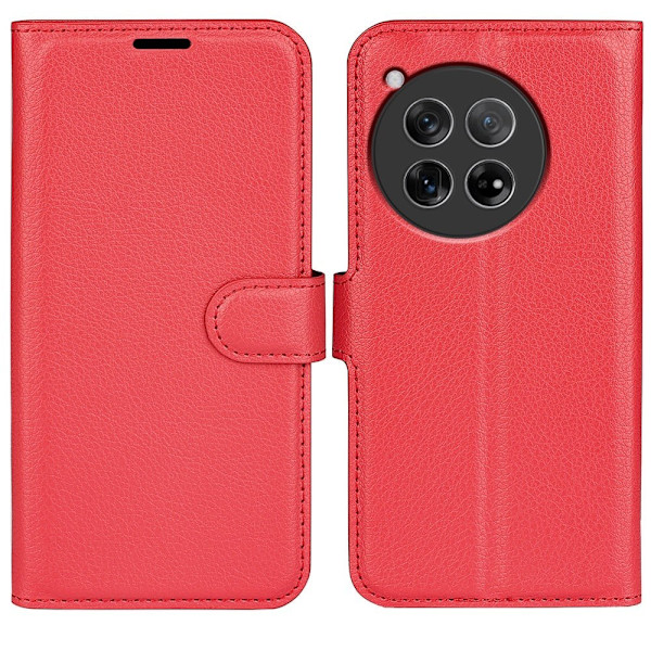 Classic OnePlus 12 flip etui - Rød Red