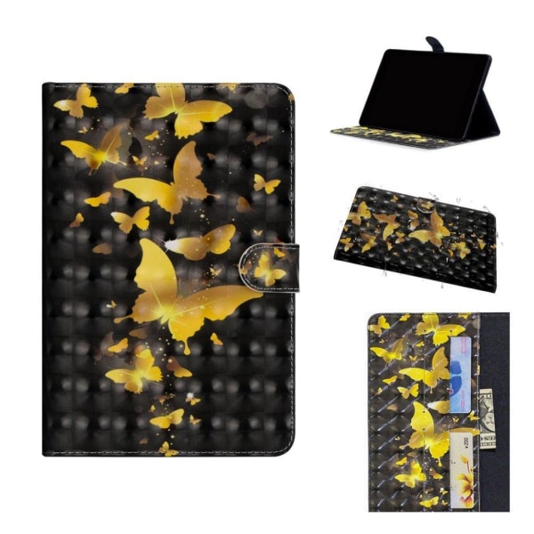 iPad Mini (2019) light spot décor leather case - Gold Butterflie Gold