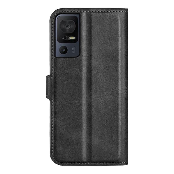 Lompakko Nahkakotelo For Tcl 40 Se - Musta Black
