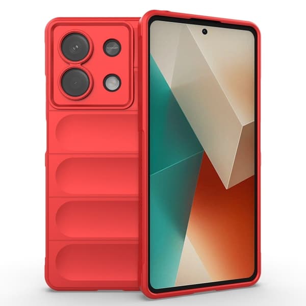 Pehmeä kahva muotoiltu kuori Xiaomi Redmi Note 13 5G  - Punainen Red