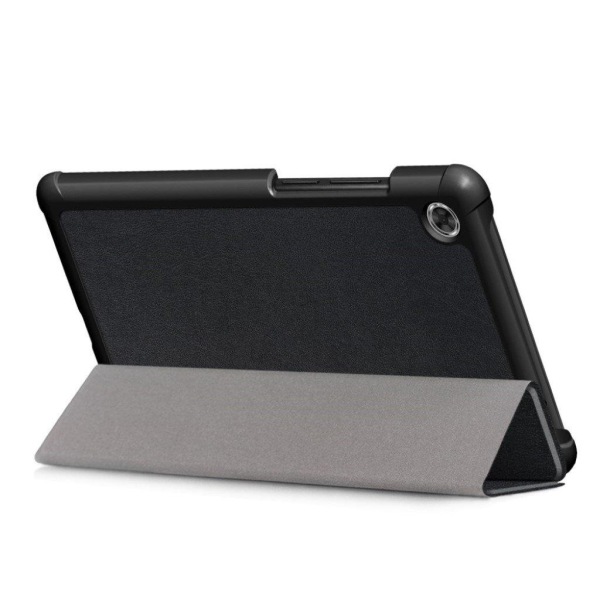Lenovo Tab M7 tri-fold durable leather flip case - Black Black