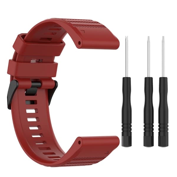 Garmin Forerunner 955 / 945 / 935 / Descent G1 silikoninen ranneke - Punainen Red