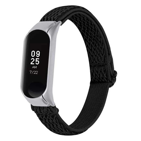 Xiaomi Mi Band 7 elastisk nylon-urrem - Sort Black