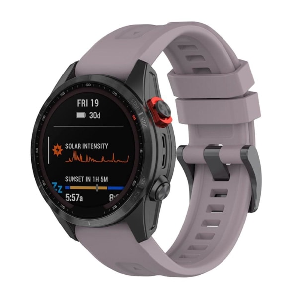 Garmin Fenix 7 / Epix Gen 2 / Descent G1 silikoninen ranneke - Violetti Purple