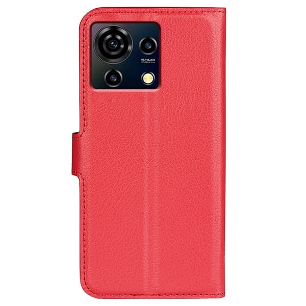 Classic ZTE Blade V50 Vita flip kuoret - Punainen Red