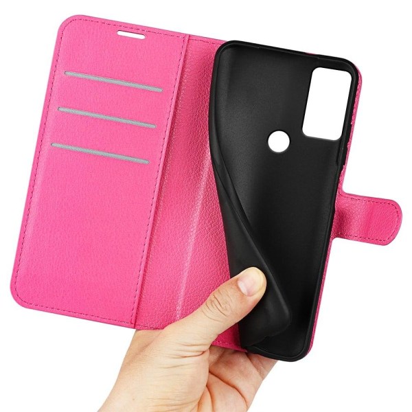 Classic Motorola Moto G Play (2023) Flip Fodral - Rose Rosa