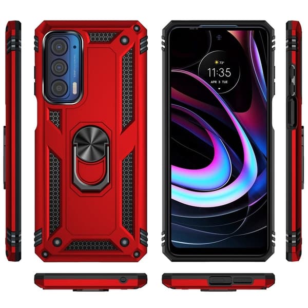 Bofink Combat Motorola Edge (2021) Suojakotelo - Punainen Red
